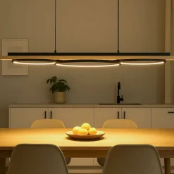 Lampadari Cucina-Eglo Boyal lampadario da cucina moderno led 3000k dimmerabile