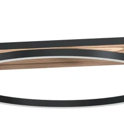 Lampadari Cucina-Eglo Boyal lampadario per cucina in legno effetto anticato led 3000k