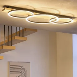 Plafoniere Moderne-Eglo Boyal plafoniera led 3000k 3 luci design