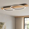 Plafoniere Moderne-Eglo Boyal plafoniera moderna in legno led 3000k