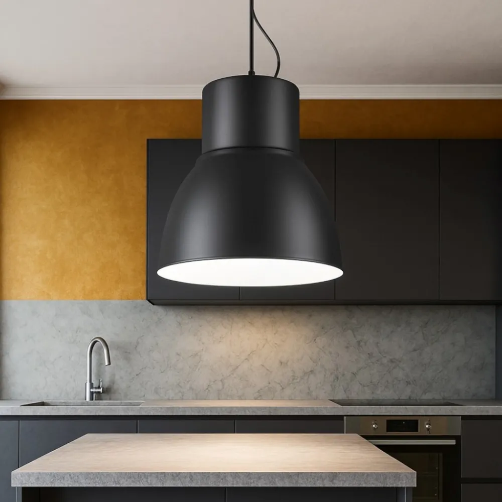 Lampadari Cucina-Ideal Lux Breeze lampadario per isola cucina campana antracite