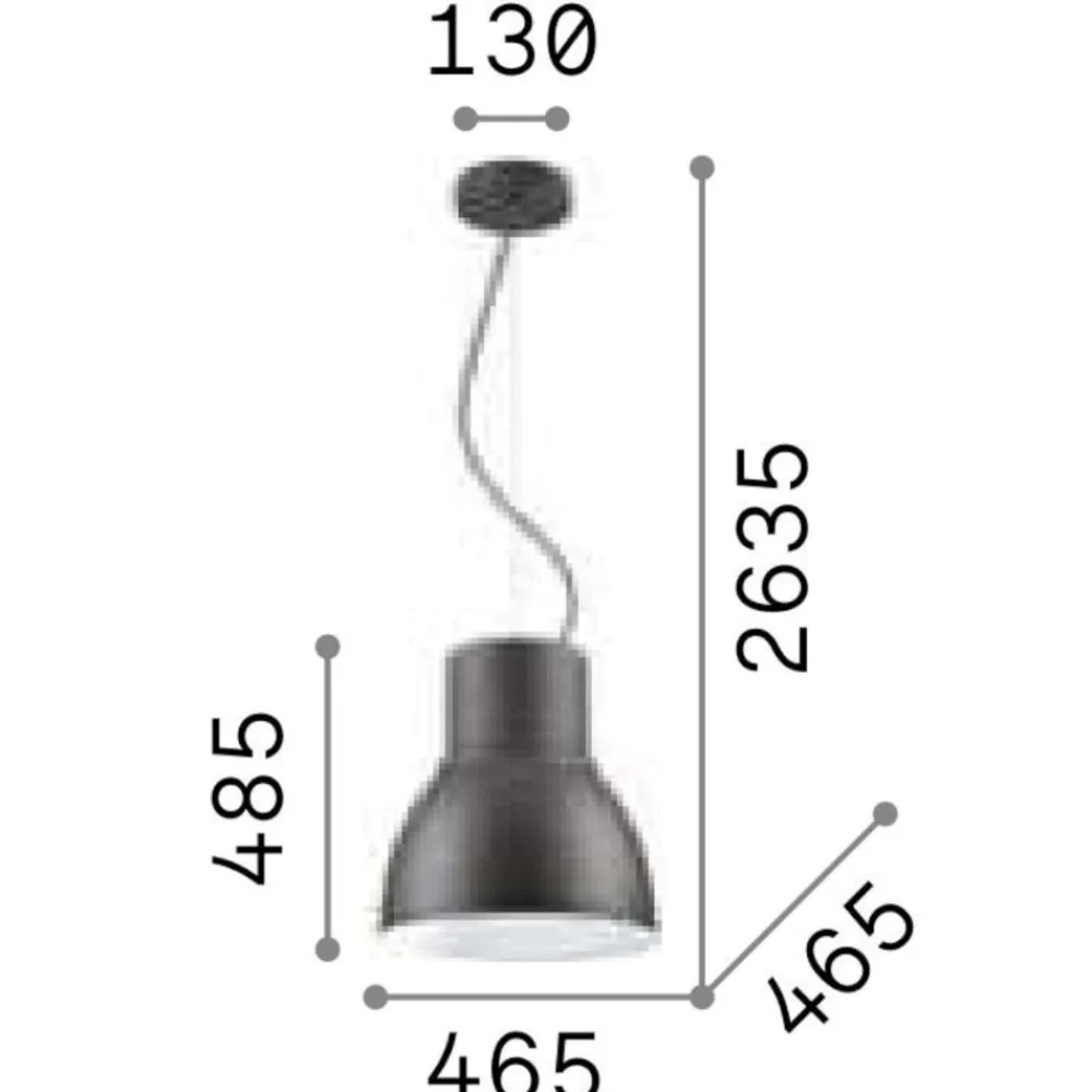 Lampadari Cucina-Ideal Lux Breeze lampadario per isola cucina campana antracite