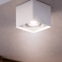 Plafoniere Da Esterno-Perenz Illuminazione Brick perenz plafoniera da esterno per tetto ip54 bianco gu10