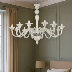 Lampadario Camera Da Letto-Ideal Lux Brigitta sp12 lampadario per salotto cristallo trasparente 12 luci