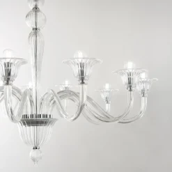 Lampadario Camera Da Letto-Ideal Lux Brigitta sp12 lampadario per salotto cristallo trasparente 12 luci