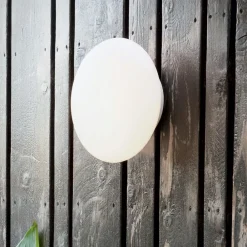 Applique Da Esterno-Ideal Lux Bubble ap2 applique da esterno design moderno bianco ip54