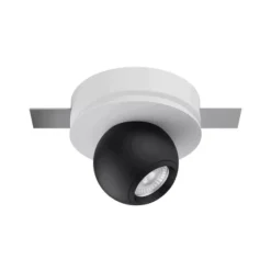 Faretti Da Incasso-Linea Light Bubble faretto ottica 15 led 6w 3000k 24v da incasso nero