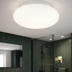 Plafoniere Bagno-Ideal Lux Bubble pl1 plafoniera bagno design rotonda
