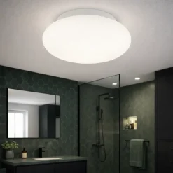 Plafoniere Bagno-Ideal Lux Bubble pl1 plafoniera bagno design rotonda