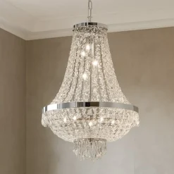 Lampadari Moderni-Ideal Lux Caesar sp9 lampadario di cristallo
