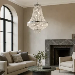 Lampadari Moderni-Ideal Lux Caesar sp9 lampadario di cristallo