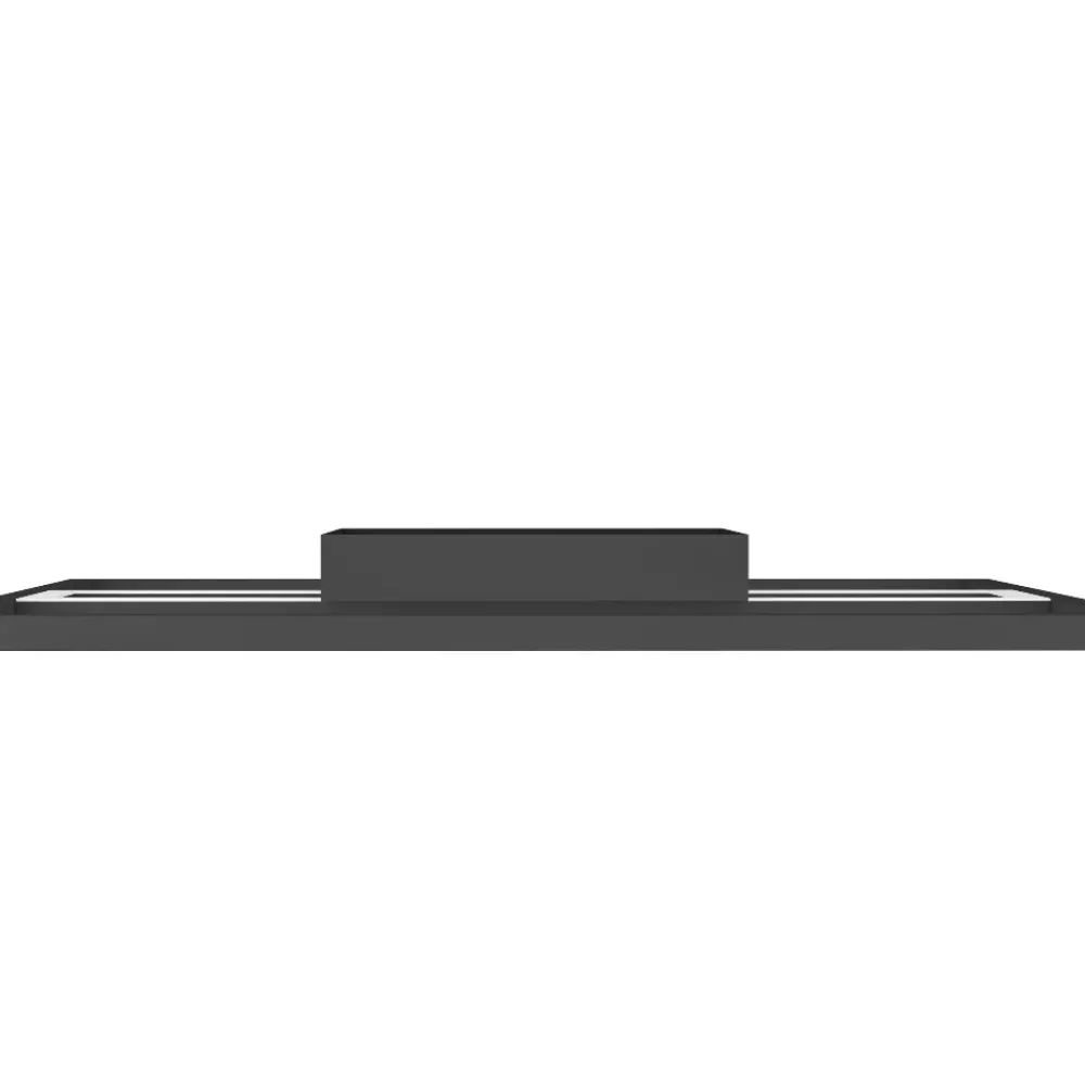 Plafoniere Moderne-Eglo Calagrano z plafoniera moderna quadrata nera led rgb 2700k a 6500k