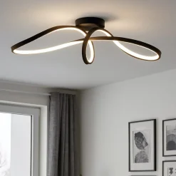 Plafoniere Moderne-Eglo Calarossa z plafoniera led con controllo remoto rgb 2700k a 6500k