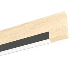 Plafoniere Moderne-Eglo Camacho plafoniera moderna in legno led 3000k dimmerabile