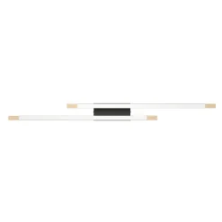 Plafoniere Moderne-Eglo Camacho plafoniera moderna in legno led 3000k dimmerabile