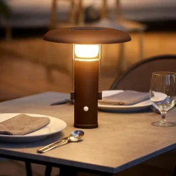 Lampade Da Tavolino Esterno-Linea Light Camping lampada da tavolo da esterno portatile marrone led
