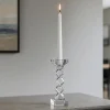 Soprammobili Moderni-Selezionato da Mazzolaluce Candelabro da tavolo 1 fiamma vetro cristallo fp