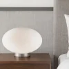 Abat Jour-Ideal Lux Candy tl1 d25 lampada da comodino sfera di vetro bianca