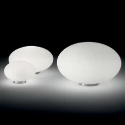 Abat Jour-Ideal Lux Candy tl1 d25 lampada da comodino sfera di vetro bianca