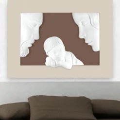 Capezzali-Bongelli Preziosi Capezzale moderno sacra famiglia nocciola 100x75
