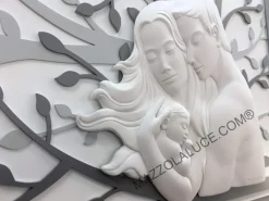 Capezzali-Bongelli Preziosi Capezzale sacra famiglia 70x48 grigio