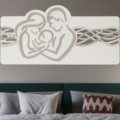 Capezzali-Selezionato da Mazzolaluce Capezzale capoletto sacra famiglia 120x60 moderna bianco rovere