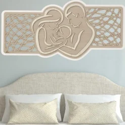 Capezzali-Selezionato da Mazzolaluce Capezzale capoletto sacra famiglia moderna 120x60 legno bianco rovere