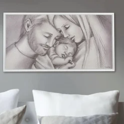 Capezzali-Bongelli Preziosi Capezzale moderno sacra famiglia 80x43