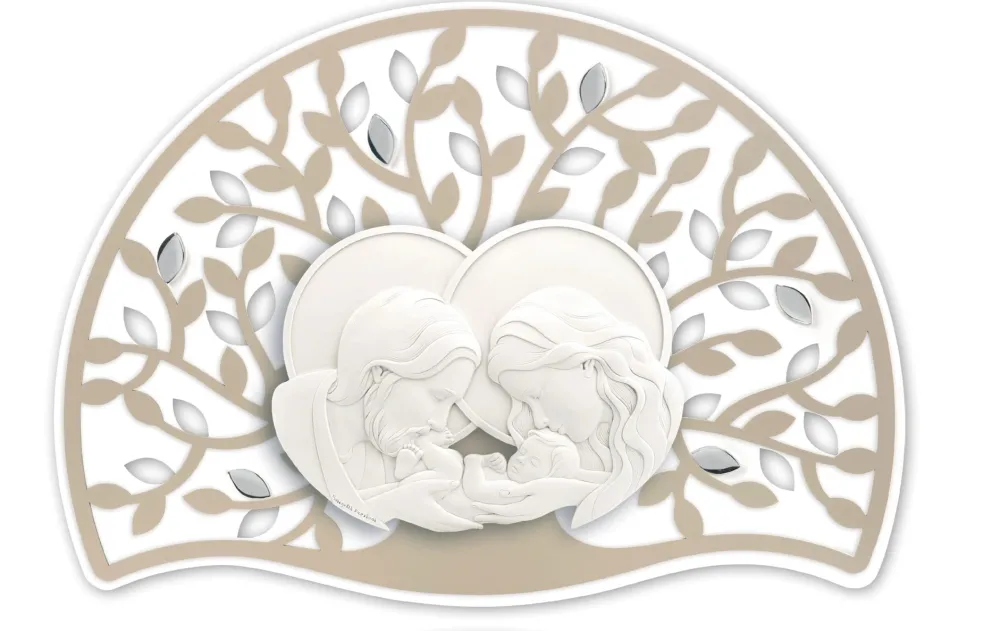 Capezzali-Bongelli Preziosi Capezzale moderno nocciola sacra famiglia 90x65