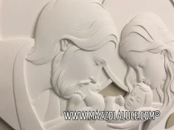 Capezzali-Bongelli Preziosi Capezzale moderno nocciola sacra famiglia 90x65