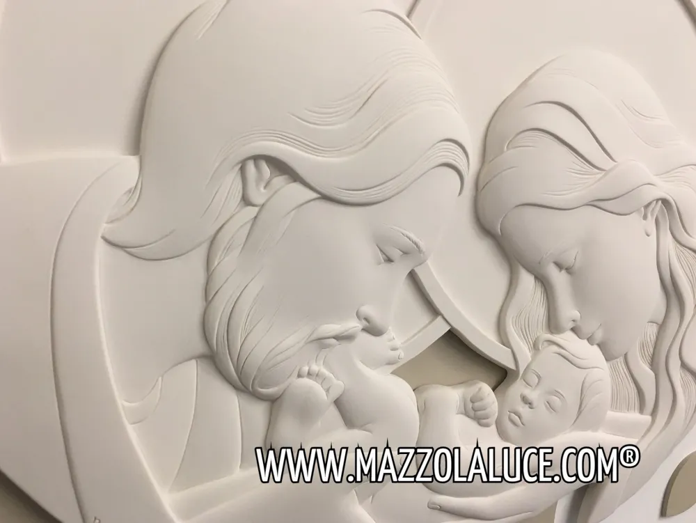 Capezzali-Bongelli Preziosi Capezzale moderno nocciola sacra famiglia 90x65