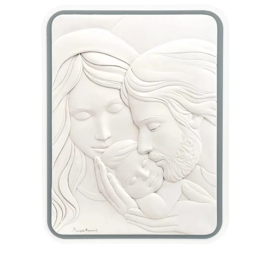 Capezzali-Bongelli Preziosi Capezzale moderno sacra famiglia 45x58 grigio