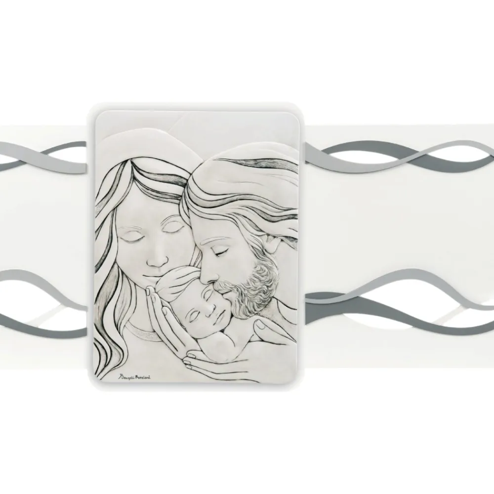 Capezzali-Bongelli Preziosi Capezzale moderno sacra famiglia grigio 105x56