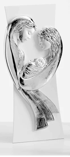 Capezzali-Selezionato da Mazzolaluce Capezzale sacra famiglia bianco argento stile contemporaneo per camera da letto