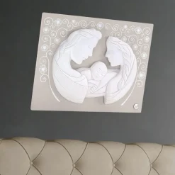 Capezzali-Selezionato da Mazzolaluce Capezzale sacra famiglia bianco tortora 45x34
