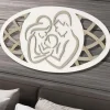 Capezzali-Selezionato da Mazzolaluce Capezzale sacra famiglia moderna 120x60 legno bianco rovere