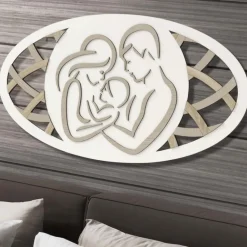 Capezzali-Selezionato da Mazzolaluce Capezzale sacra famiglia moderna 120x60 legno bianco rovere