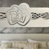Capezzali-Selezionato da Mazzolaluce Capezzale sacra famiglia moderna bianco foglia argento 120x60