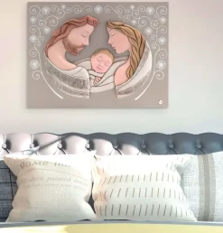 Capezzali-Selezionato da Mazzolaluce Capezzale sacra famiglia moderna 45x34 capoletto per camera da letto
