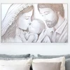 Capezzali-Selezionato da Mazzolaluce Capezzale sacra famiglia 122x72 cornice legno bianca stile contemporaneo