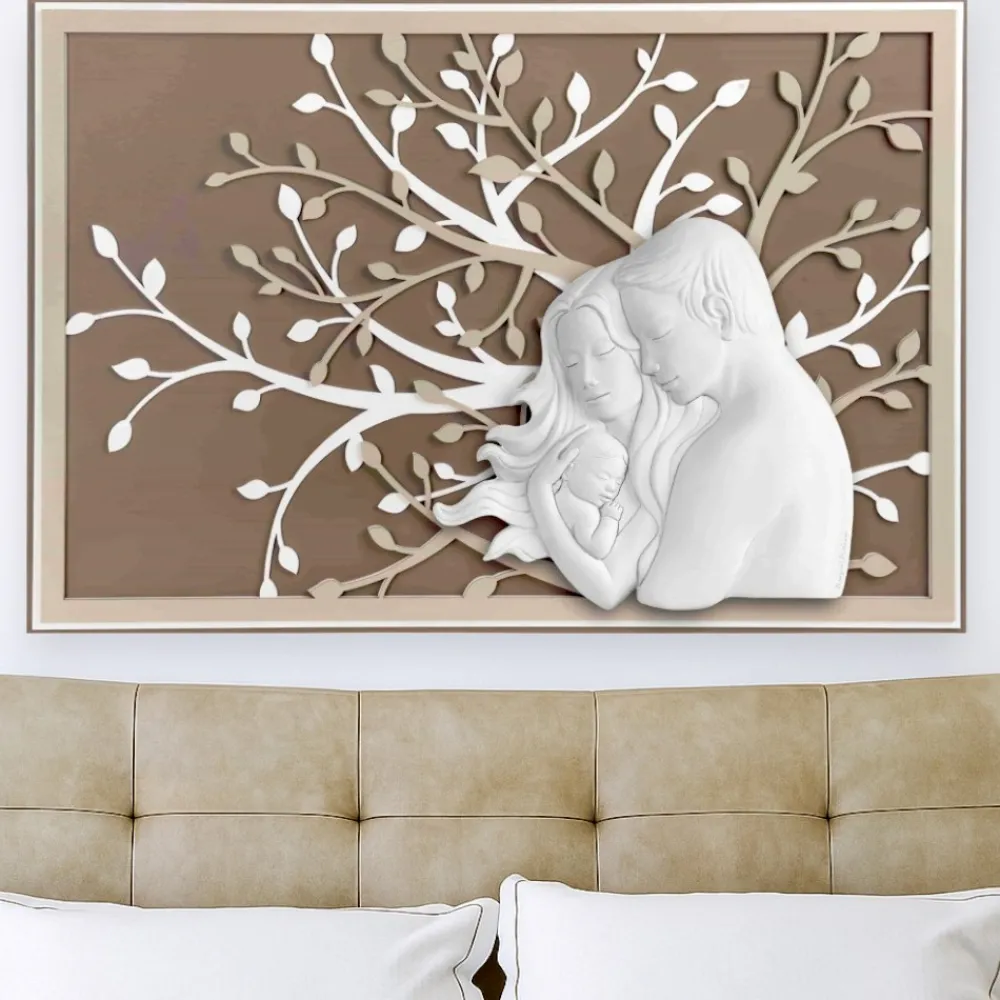 Capezzali-Bongelli Preziosi Capezzale sacra famiglia 105x72 moderno nocciola bongelli