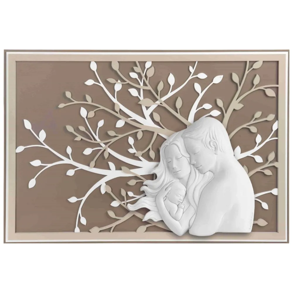 Capezzali-Bongelli Preziosi Capezzale sacra famiglia 105x72 moderno nocciola bongelli