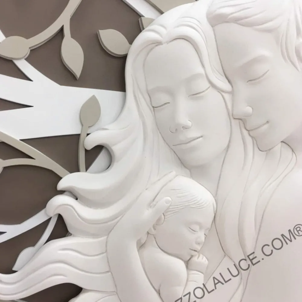 Capezzali-Bongelli Preziosi Capezzale sacra famiglia 105x72 moderno nocciola bongelli