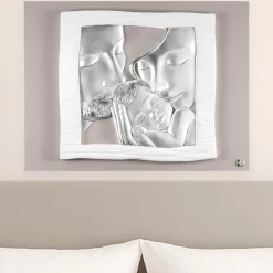 Capezzali-Selezionato da Mazzolaluce Capezzale tortora argento 45x35 sacra famiglia stile contemporaneo