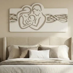 Capezzali-Selezionato da Mazzolaluce Capezzale 120x60 moderno sacra famiglia bianco grigio tortora