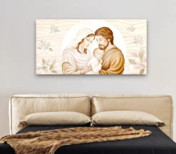 Capezzali-Selezionato da Mazzolaluce Capoletto cclassico 120x60 quadro capezzale sacra famiglia