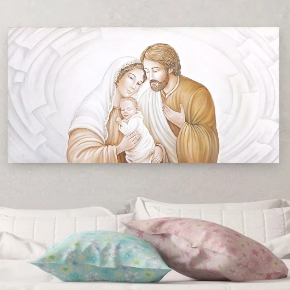 Capezzali-Selezionato da Mazzolaluce Capoletto classico 120x60 dipinto capezzale sacra famiglia per camera da letto