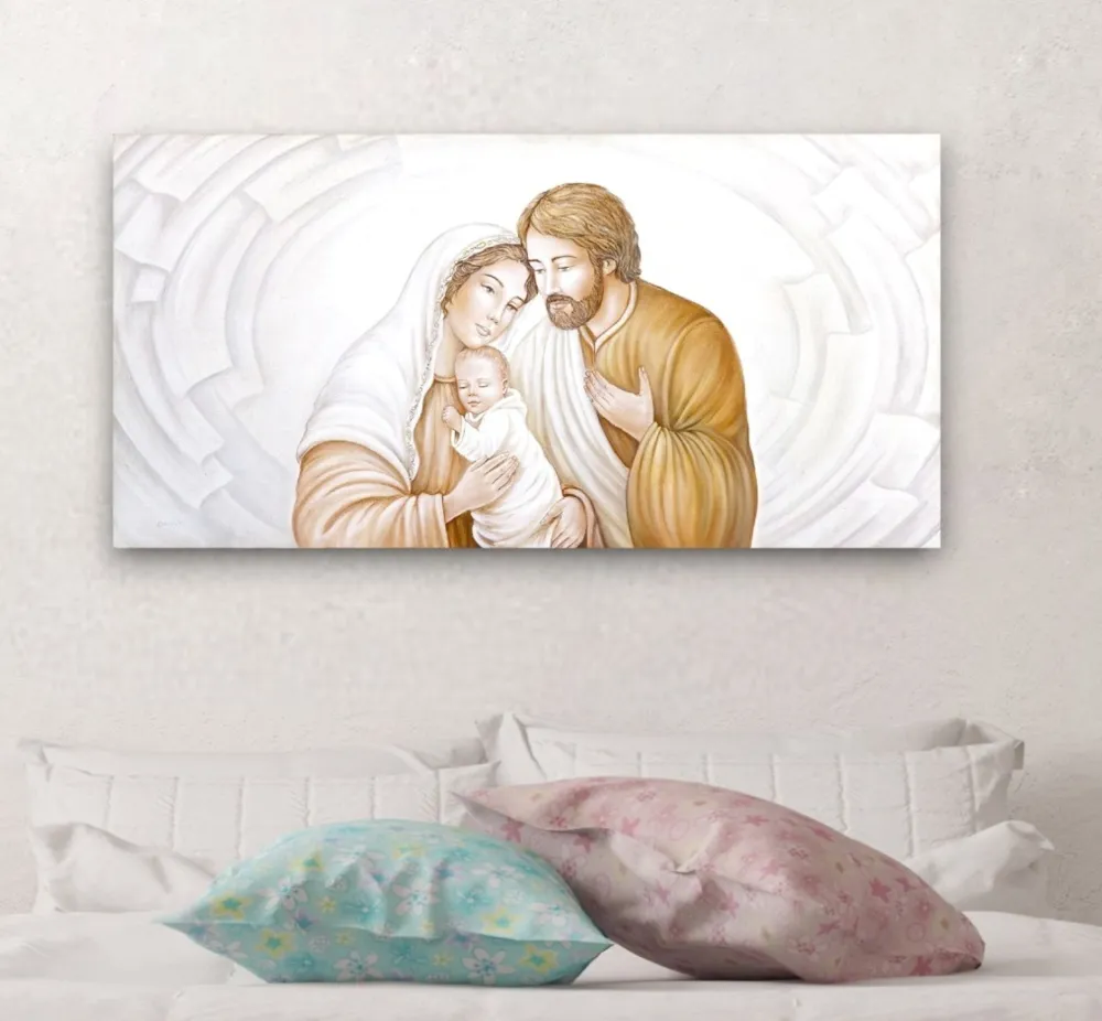 Capezzali-Selezionato da Mazzolaluce Capoletto classico 120x60 dipinto capezzale sacra famiglia per camera da letto