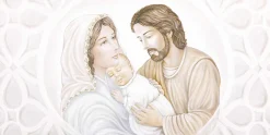 Capezzali-Selezionato da Mazzolaluce Capoletto dipinto sacra famiglia 120x60 quadro capezzale classico