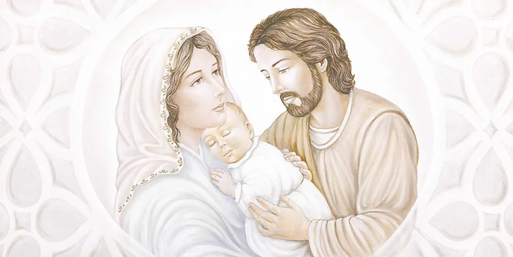 Capezzali-Selezionato da Mazzolaluce Capoletto dipinto sacra famiglia 120x60 quadro capezzale classico